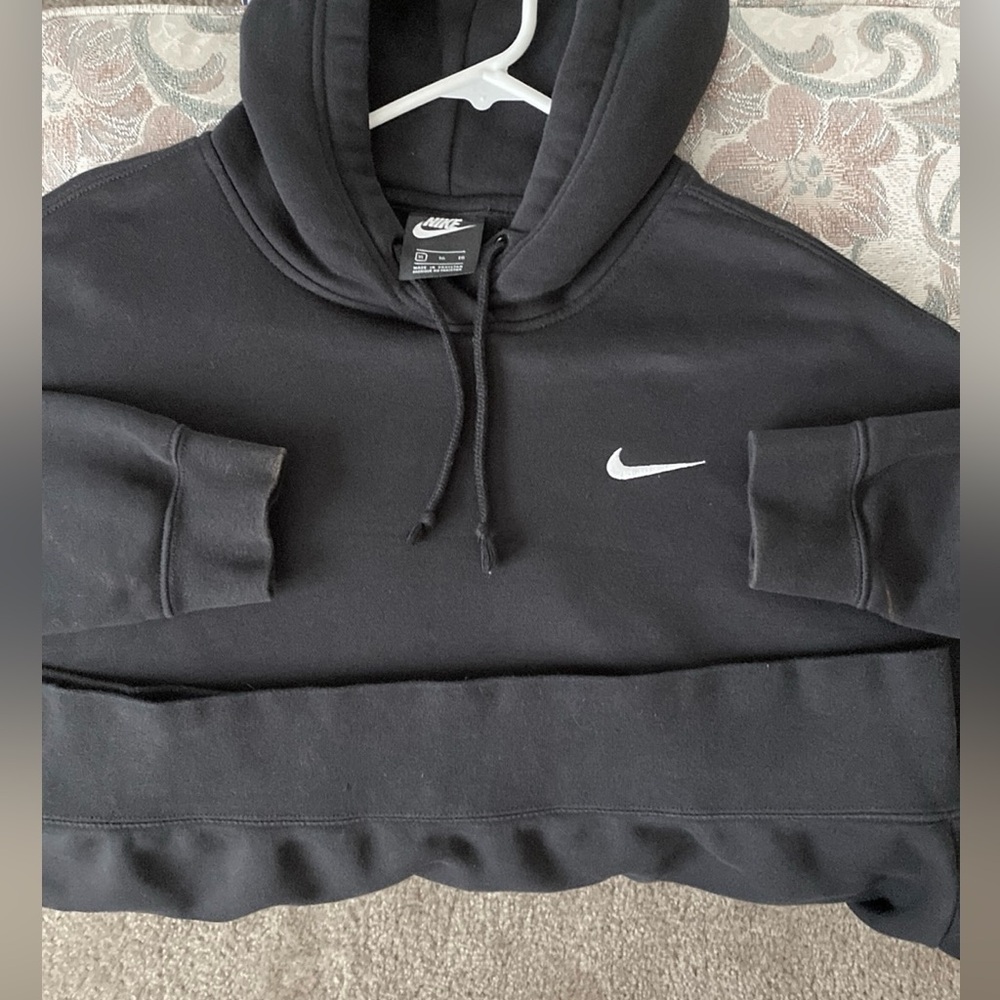 Men’s Nike Logo Pullover Hoodie Sweater size XL in Black